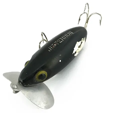 Fred Arbogast Jitterbug Esca Topwater, Nero, 14g, Paletta Metallo, #6857