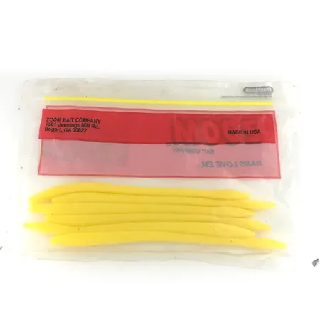 Zoom Finesse Worm esca siliconica, Yellow, 15cm, Finesse, #6890