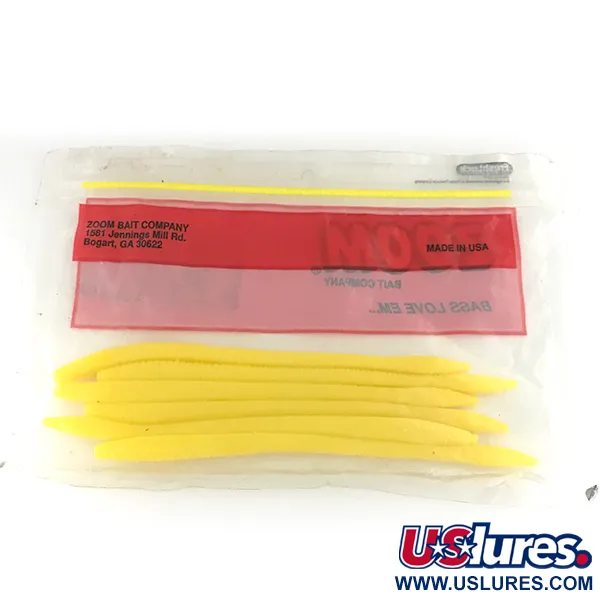 Zoom Finesse Worm esca siliconica, Yellow, 15cm, Finesse, #6890