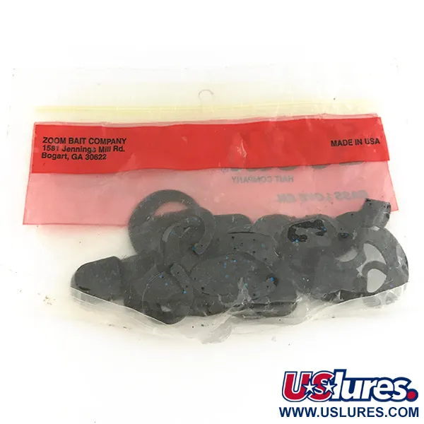 Zoom Swimmin' Chunk Esca siliconica, Black / Blue, 7.5cm, Twin-Tail, #6891