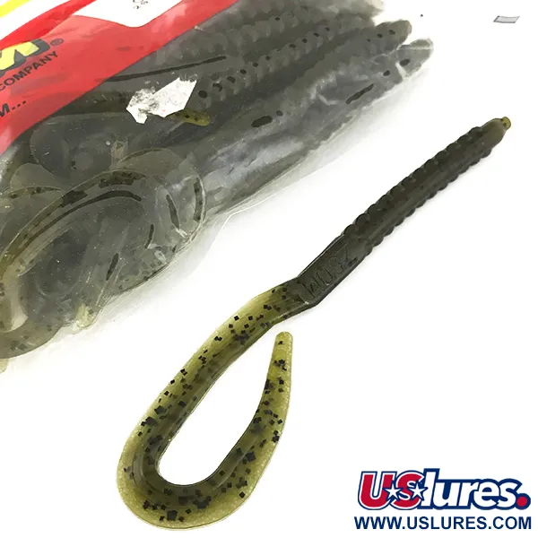 Zoom Super Salt Plus Softbait, Green Pumpkin, 17cm, U-Tale, #6892