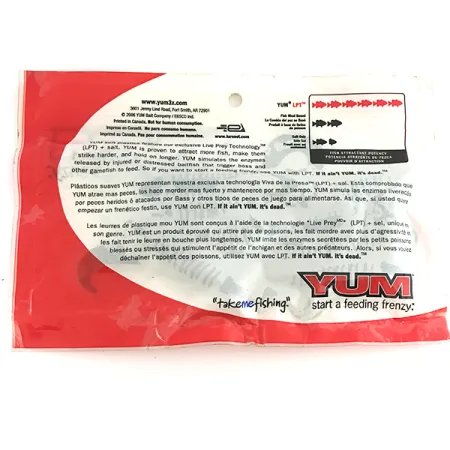 YUM soft bait 8pcs esca siliconica, Green Pumpkin, 10cm, LPT, #6893