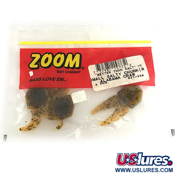 Zoom Small Salty Chunk Esca Siliconica, Alabama Craw, 6,5cm, Trailer, #6894