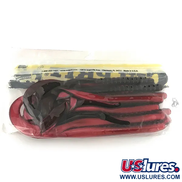 Culprit Original Worm esca soft, Red Shad, 14cm, Ribbon Tail, #6897