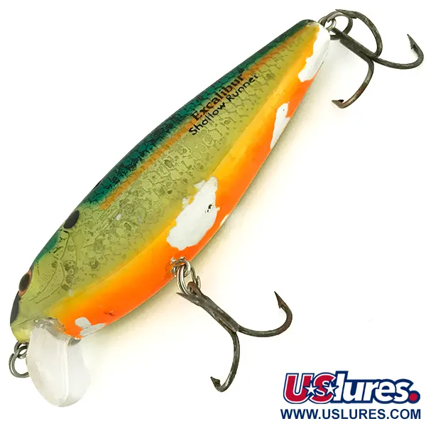 Heddon Excalibur Shallow Runner Swim N Image, Gold/Green, 12,5g, #6906