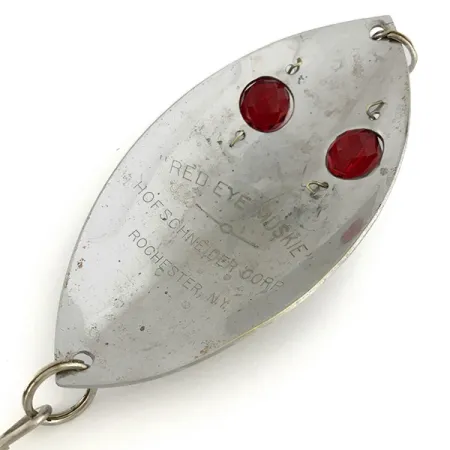 Hofschneider Red Eye Muskie Ondulante, Nickel / Red Eyes, 65g, #6923