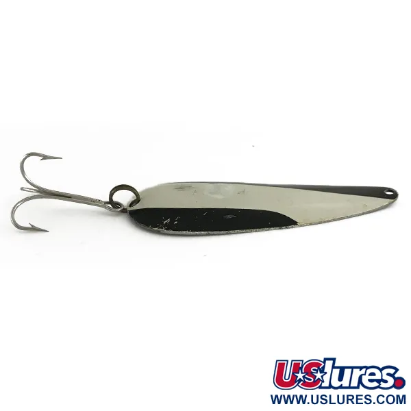 Nebco FlashBait 66 Ondulante, Nero/Bianco/Nichel, 21g, Vintage, #6929