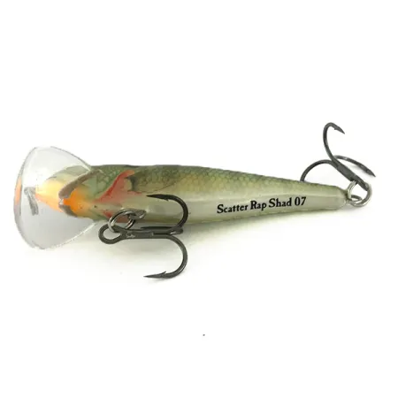 Rapala Scatter Rap Shad SCRS07 Esca, Pesce Persico, 7g, Scatter Lip, #6943