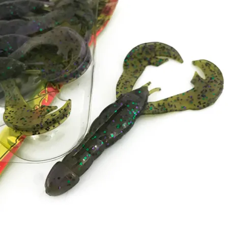 Strike King Rage Tail Esca siliconica, Hard Candy, 10cm, Aroma caffè, #6958