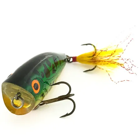 Heddon Pop'n Image Jr. Popper, Bullfrog, 9g, Amo piumato, #6962
