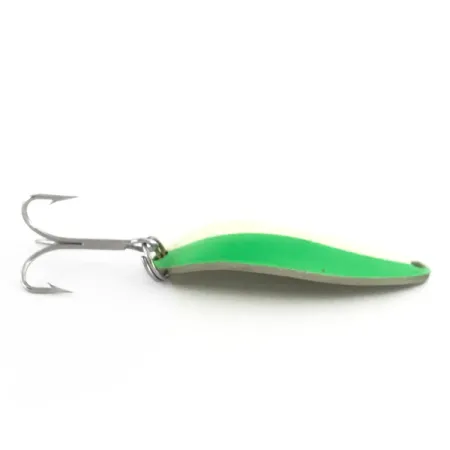 Ondulante Seneca Little Cleo (Hula Girl) Glow, Bianco/Verde/Nickel, 18g, #6969