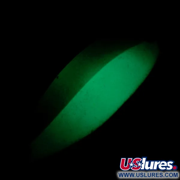 Ondulante Seneca Little Cleo (Hula Girl) Glow, Bianco/Verde/Nickel, 18g, #6969