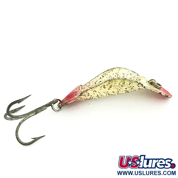 Buck Perry Spoonplug Ondulante, Bianco/Rosso/Glitter Argento, 5g, #6984