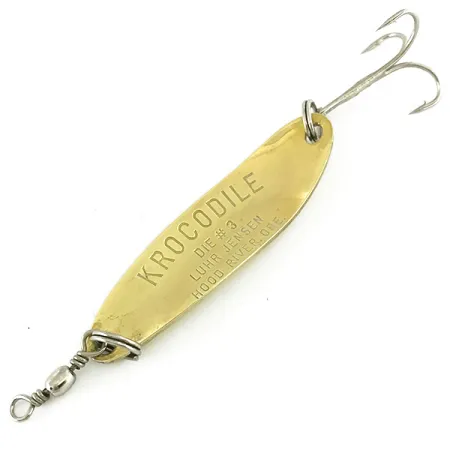 Luhr Jensen Krocodile Die #3 Ondulante, Oro martellato, 10g, #7029