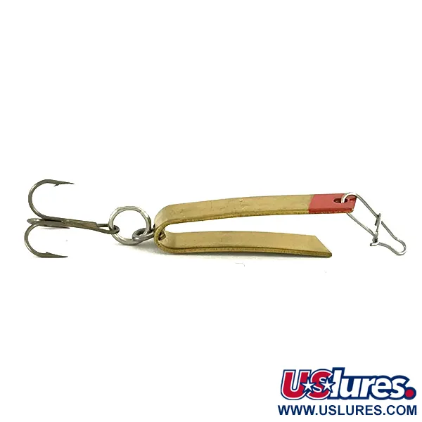 Luhr Jensen Super-Duper 501 Cucchiaino, Oro / Rosso, 2,3g, Forma U, #7047