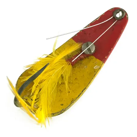 Weezel bait Rex Spoon Ondulante, Giallo / Rosso, 12.5g, Antialga, #7070