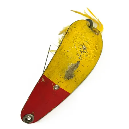 Weezel bait Rex Spoon Ondulante, Giallo / Rosso, 12.5g, Antialga, #7070