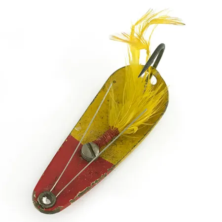 Weezel bait Rex Spoon Ondulante, Giallo / Rosso, 12.5g, Antialga, #7070