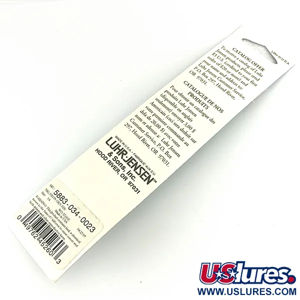 Luhr Jensen Deep Stinger Ondulante, Argento / Verde, 21g, UV, #7085