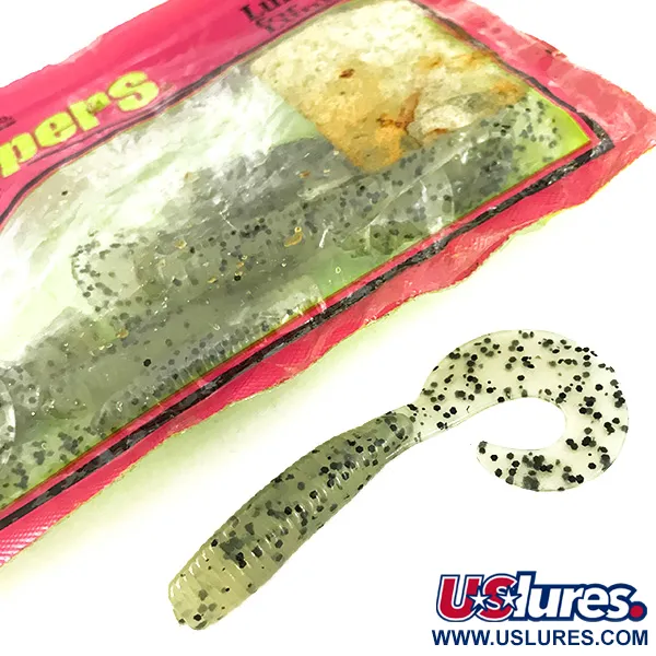 Chompers Single Tail Grub 8pcs Falcetto, Chartreuse Pepper, #7088