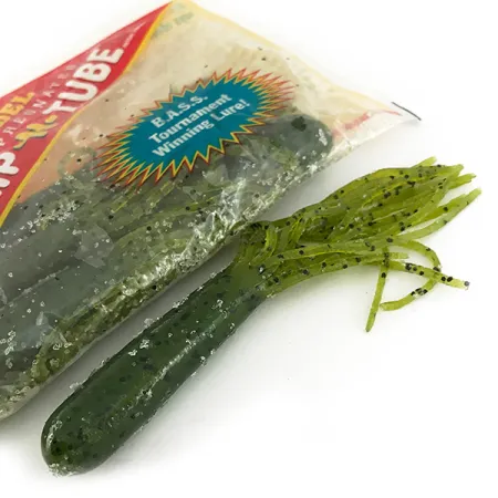 Strike King Flipt-N-Tube Esca Siliconica, Green Pumpkin, 13cm, 7pz, #7090