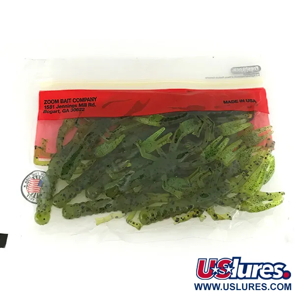 Zoom Lil Critter Craw Esca Siliconica, Wat Seed / Chartreuse, 8cm, #7091