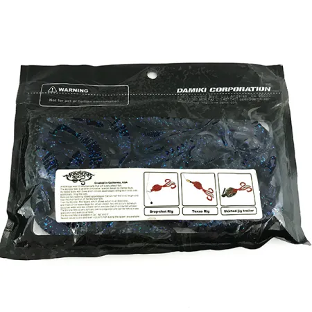 Damiki Monster Miki Esca siliconica, Blu, 18cm, Appendici, #7096