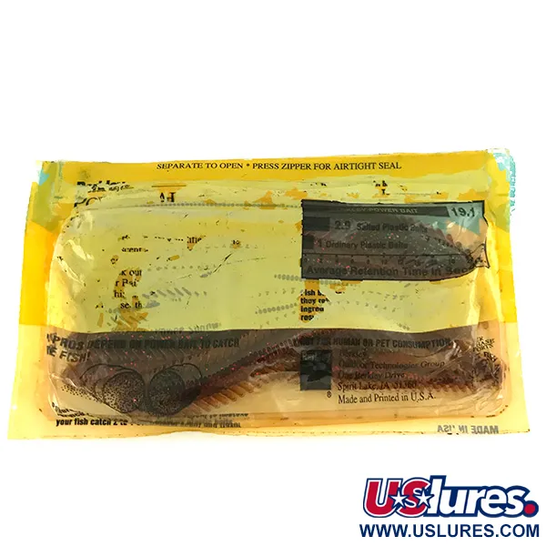 Berkley Power Worm esca siliconica, Red, 17.3g, Corpo anellato, #7097