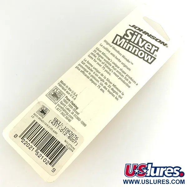 Johnson Silver Minnow Ondulante Antialga, Red Shad Flash, 14g, #1082676