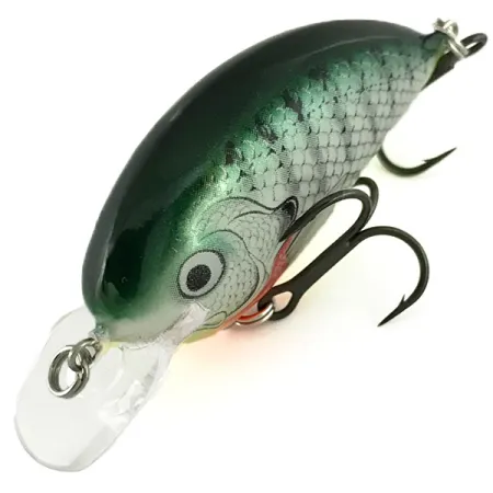 Bagley Pro Sunny B Squarebill Crankbait, Verde Argento, 8,5g, Balsa, #7107