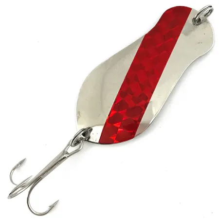 K-B Bait K-B Spoon Ondulante, Nichel / Rosso, 14g, #7119