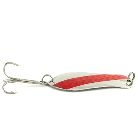 K-B Bait K-B Spoon Ondulante, Nichel / Rosso, 14g, #7119