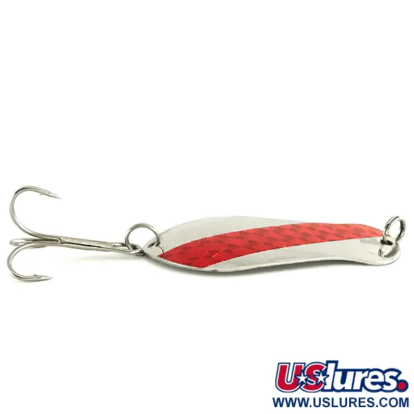 K-B Bait K-B Spoon Ondulante, Nichel / Rosso, 14g, #7119
