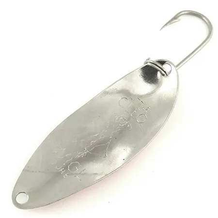 Seneca Little Cleo Glow cucchiaino traina, Bianco/Arancio/Nickel, 5g, #7120