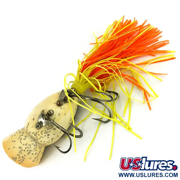 Fred Arbogast Hula Popper Esca Topwater, Rana, 14g, Skirt, #7126