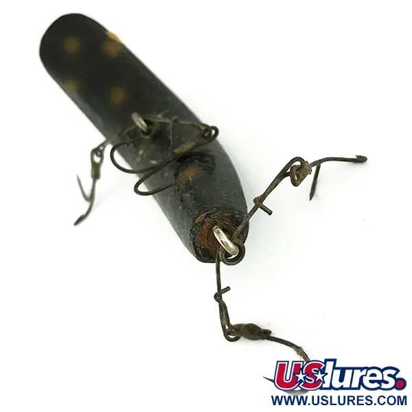 Helin FlatFish Esca Legno, Nero-Giallo, 10g, Spreader-Bar, #7127