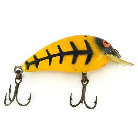 Bomber Model A Crankbait, Yellow Skeletal, 9g, Vintage, #7128