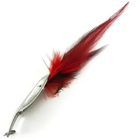 Pflueger Weedless Chum Ondulante, Nickel / Rosso, 14g, Antialga, #7150