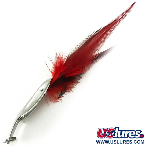 Pflueger Weedless Chum Ondulante, Nickel / Rosso, 14g, Antialga, #7150