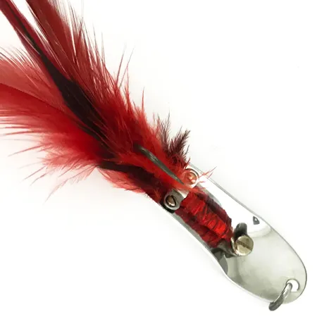 Pflueger Weedless Chum Ondulante, Nickel / Rosso, 14g, Antialga, #7150