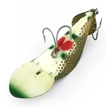 Buck Perry Spoonplug, Bianco/Verde/Rosso, 21g, Struttura, #7152