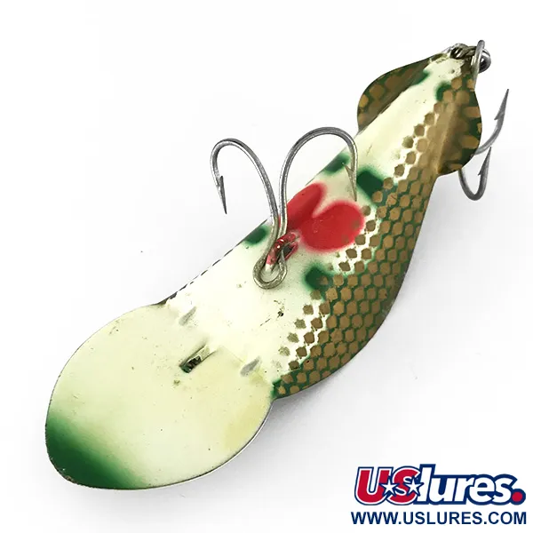 Buck Perry Spoonplug, Bianco/Verde/Rosso, 21g, Struttura, #7152