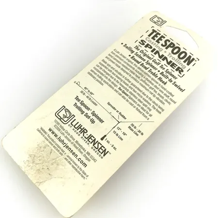 Luhr Jensen Tee Spoon 4 Ondulante, Nickel, 10g, Golf Tee Design, #7154