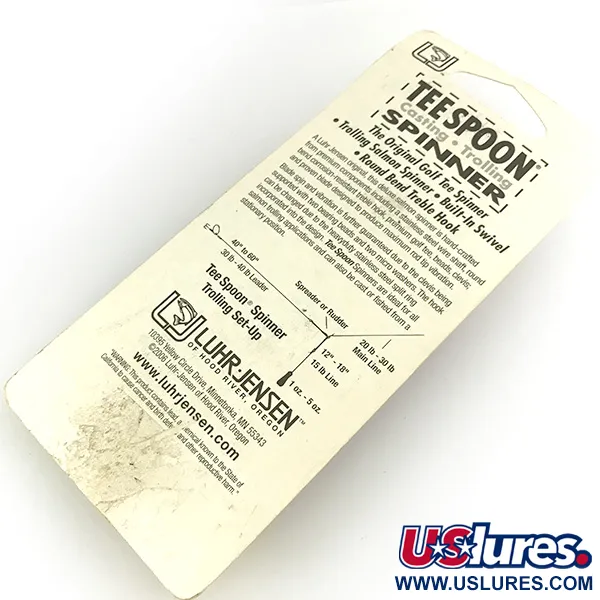 Luhr Jensen Tee Spoon 4 Ondulante, Nickel, 10g, Golf Tee Design, #7154