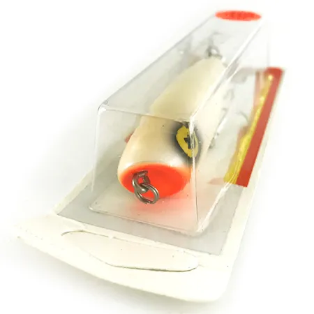 Luhr Jensen P.J.POP, 17g, Perla / Rosso, Popper in legno #7158