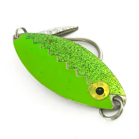 Flashy Fish Lures Flashy Fish Cucchiaino Traina, Verde/Nickel, 6g, #7201