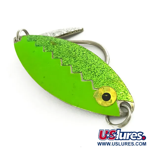 Flashy Fish Lures Flashy Fish Cucchiaino Traina, Verde/Nickel, 6g, #7201