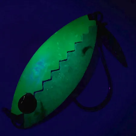 Flashy Fish Lures Flashy Fish Cucchiaino Traina, Verde/Nickel, 6g, #7201