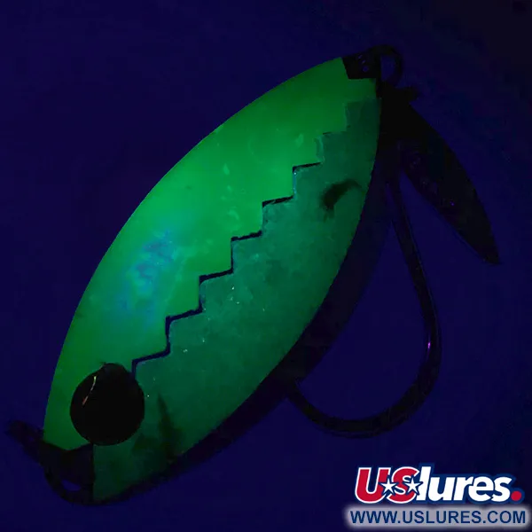 Flashy Fish Lures Flashy Fish Cucchiaino Traina, Verde/Nickel, 6g, #7201
