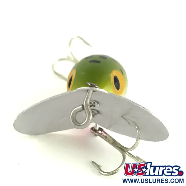 Fred Arbogast Jitterbug Esca Topwater, Frog, 7g, Paletta Metallo, #7215